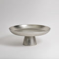 Stinson Nickel Large Pedestal | Hand-Cast Lead-Free Aluminum | Nickel Plated | Serveware | Entertaining | Powered by People