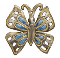 Blue Butterfly Ornament – Handcrafted Metal Art