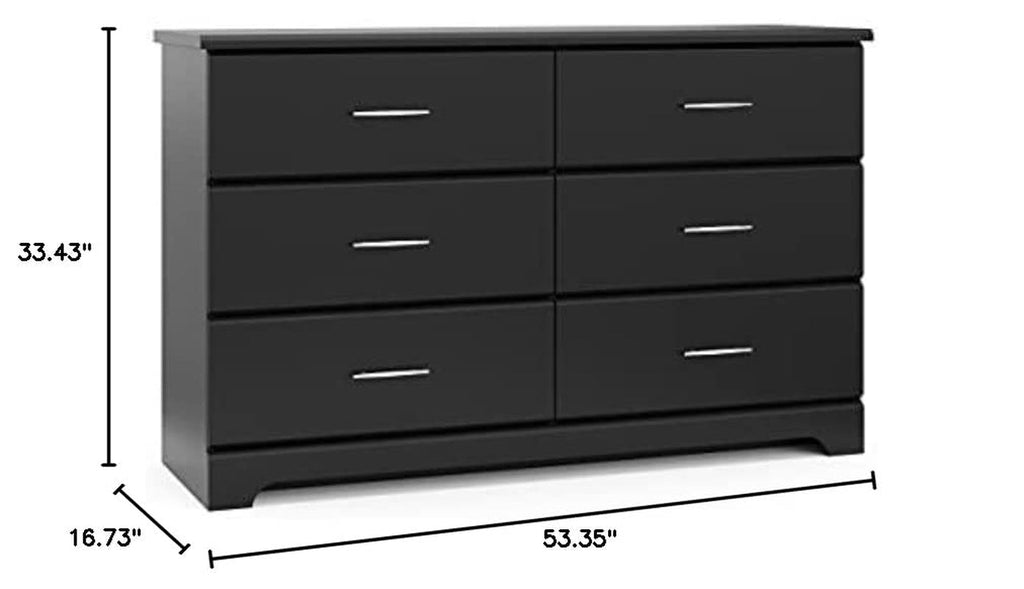 Storkcraft Brookside 6 Drawer Dresser For Nursery Furniture