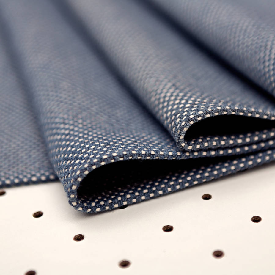 Rustic Placemats | Blue | Set of 4 | Upcycled Denim & Cotton | 14"x19"