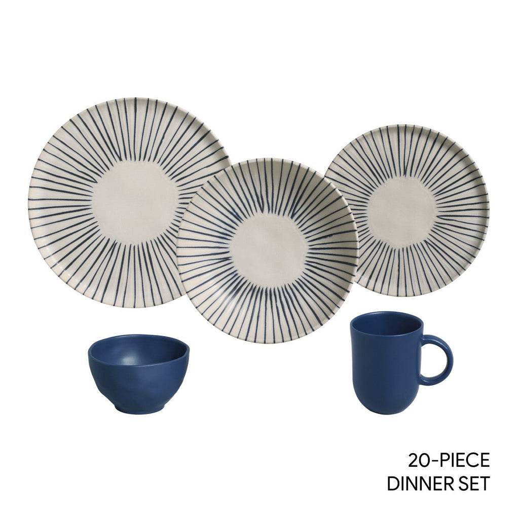 20-Piece Porcelain Dinnerware Set | Porto Brasil | Microwave, Dishwasher & Freezer Safe | Available in Seiva, Elemento & Campestre