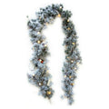 LED Christmas Garland — 6 Foot PVC Green Holiday Garland