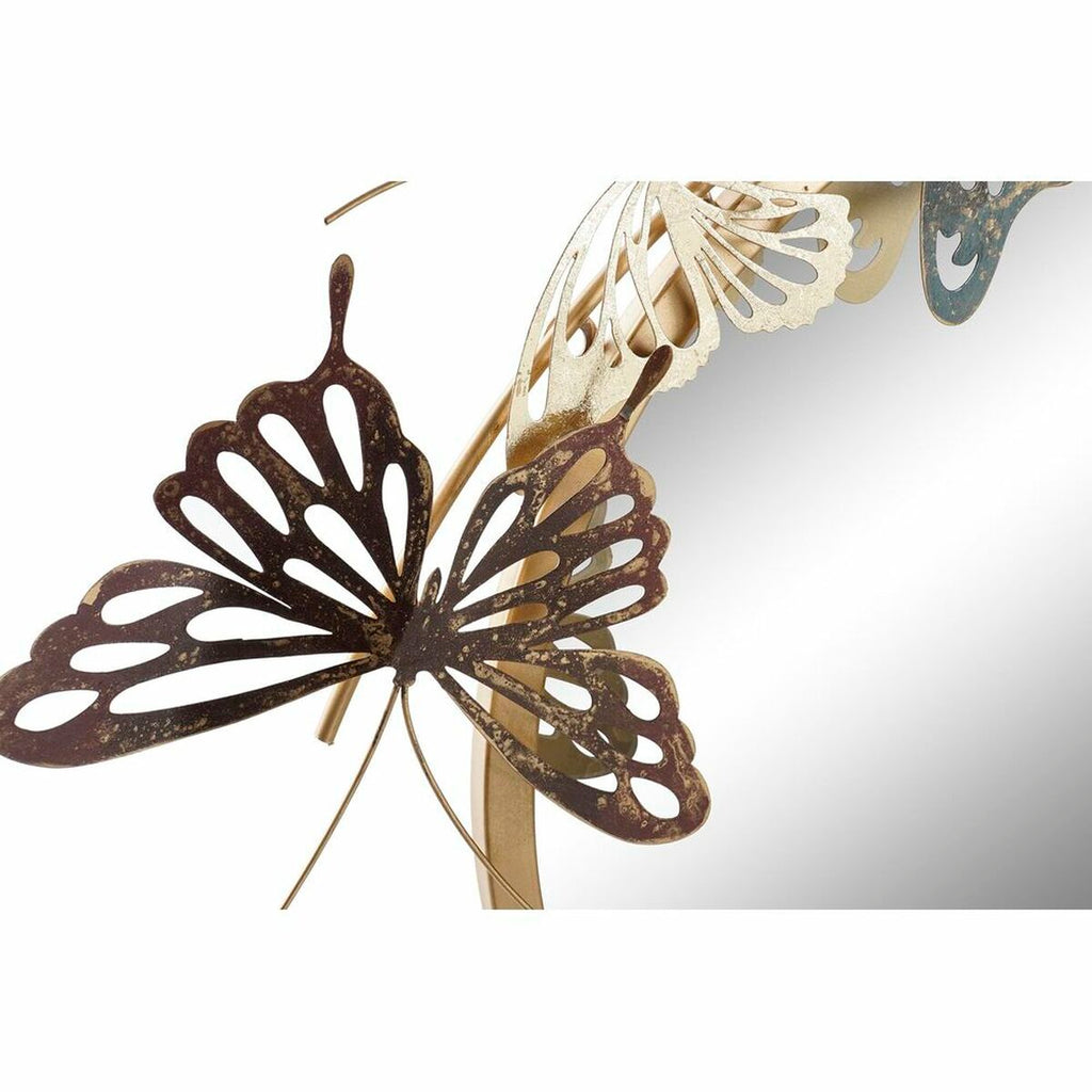 Butterfly Wall Mirror — Gold & Multicolor