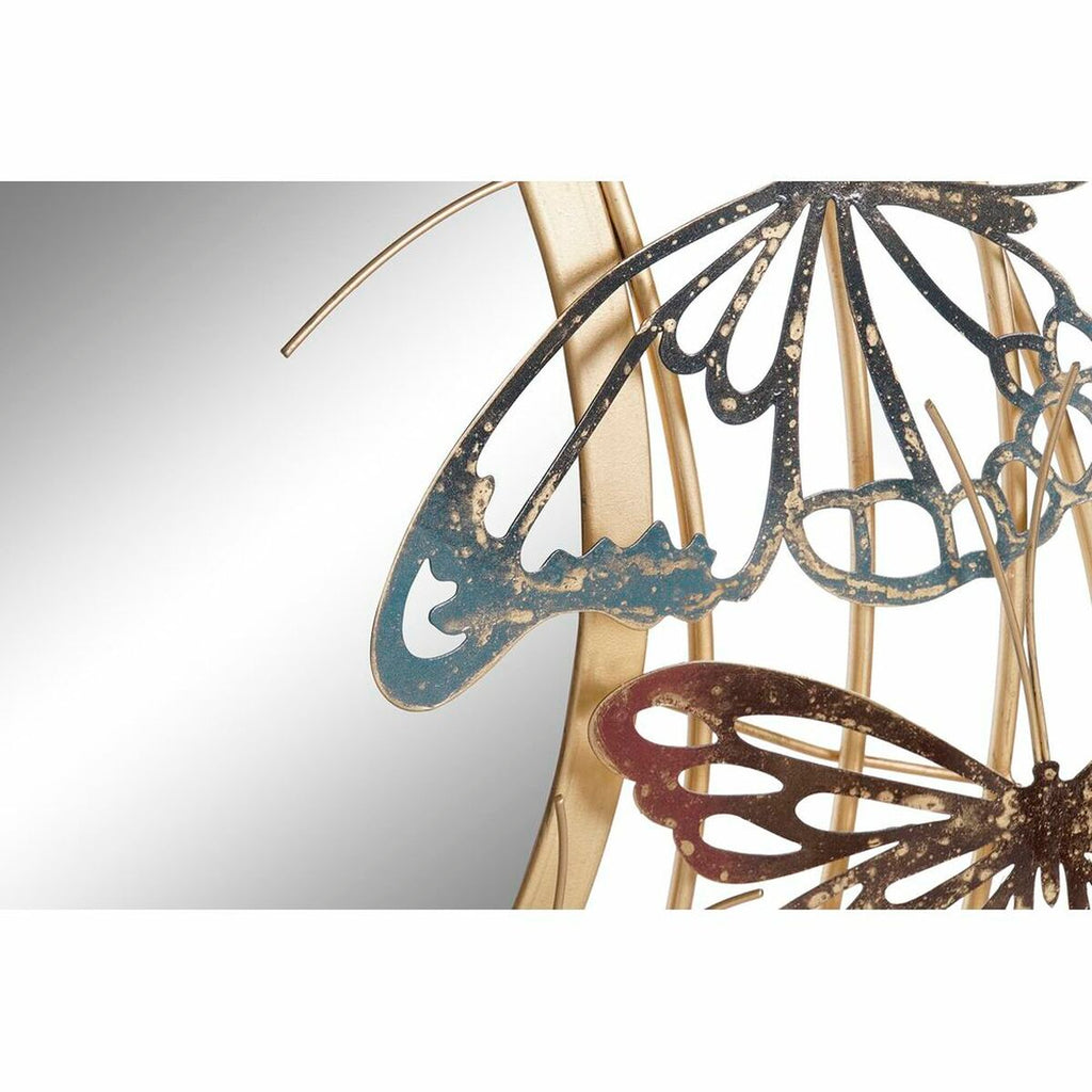 Butterfly Wall Mirror — Gold & Multicolor