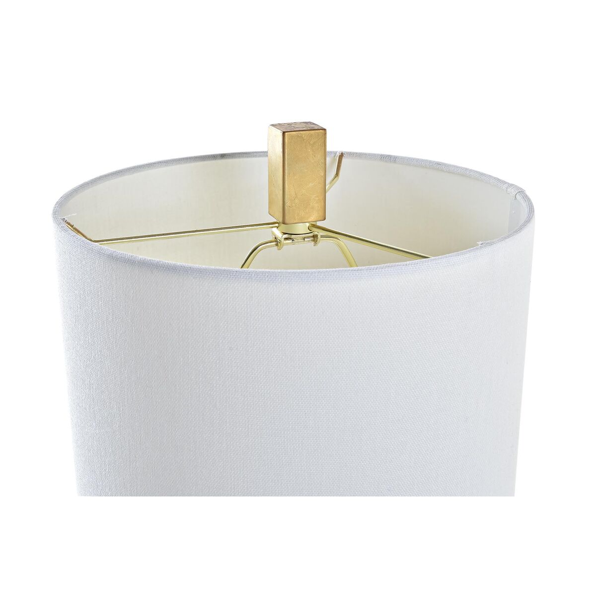 Desk lamp DKD Home Decor Golden Metal White 220 V 50 W 25 x 25 x 60 cm