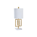 Desk lamp DKD Home Decor Golden Metal White 220 V 50 W 25 x 25 x 60 cm