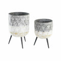 Metal Planter Set — Set of 2 (White, Black, or Gold)