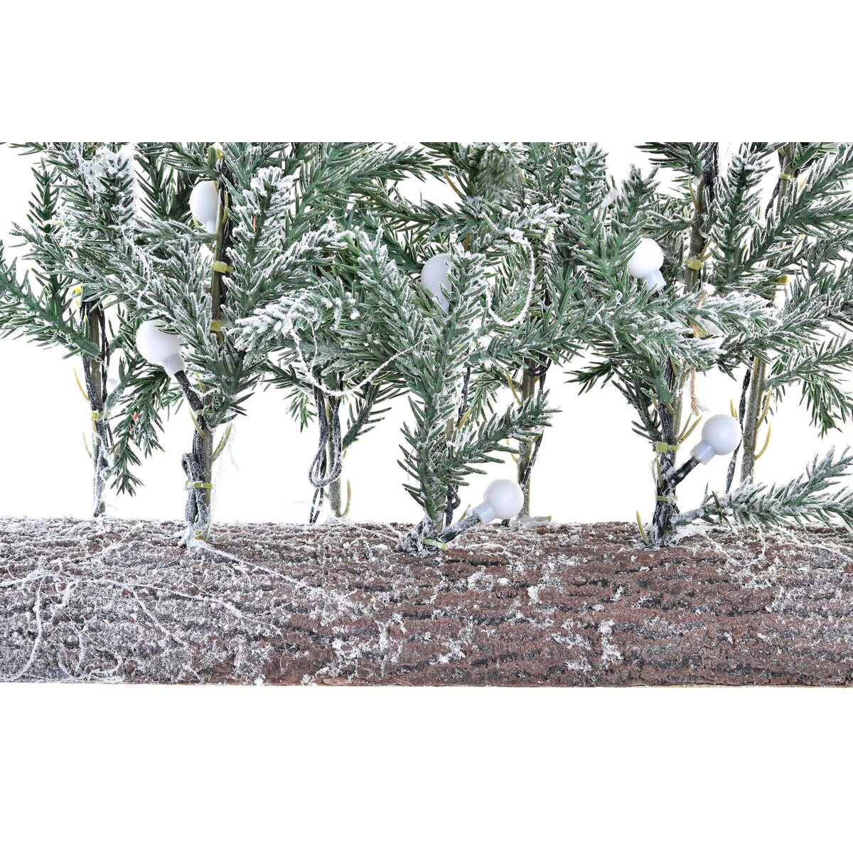 Christmas Tree DKD Home Decor White Brown Green PVC Snowfall 46 x 11 x