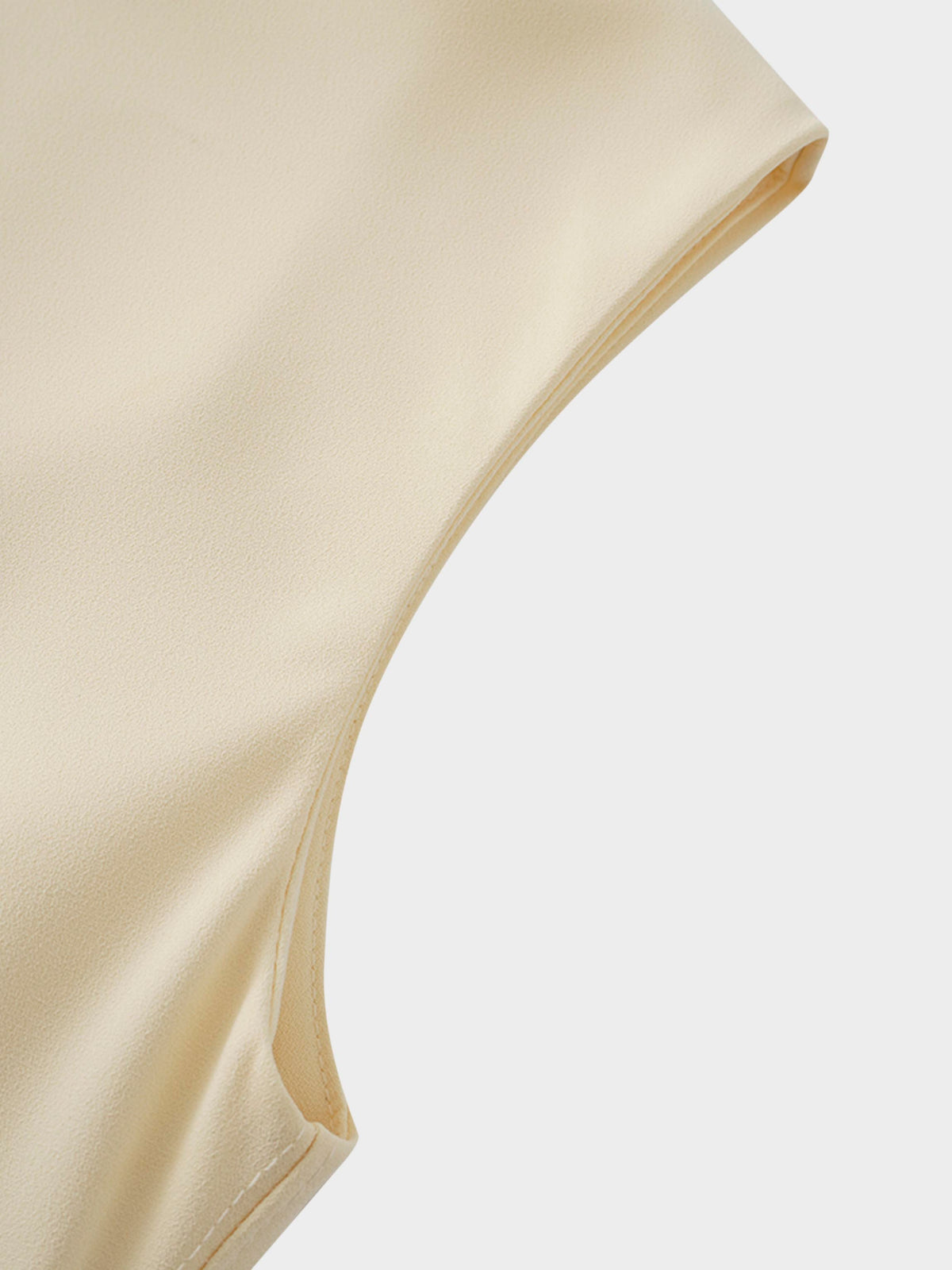 Crepe Slip Dress-Yellow
