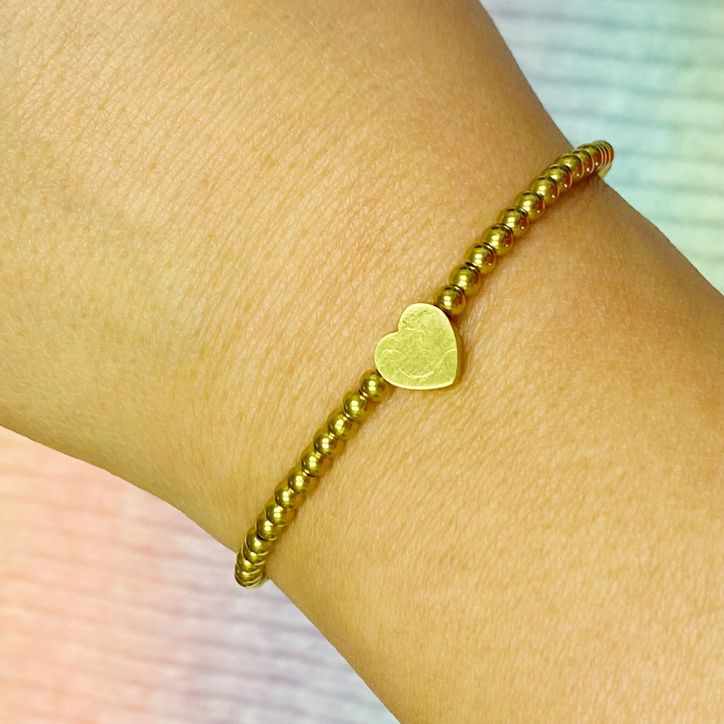 So Very Loved Heart Bracelet | Enamel Heart | 18K Gold Plated | Lead & Nickel Free | 4 Colors | Ellison+Young