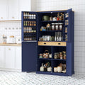 Large Kitchen Pantry Storage Cabinet | 71" Tall | MDF | White, Gray or Blue
