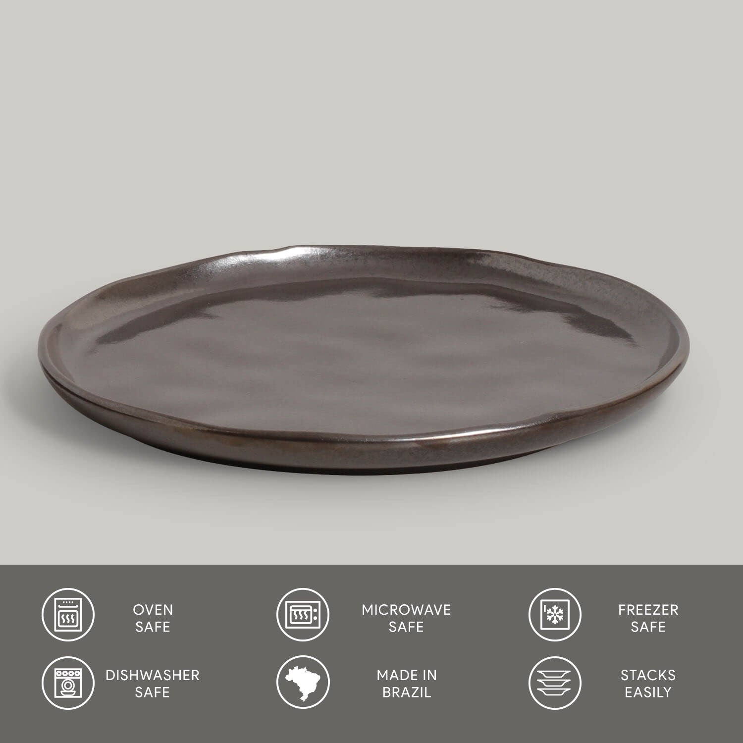 Dessert Plate Set of 6 | Premium Porcelain | 36 Patterns | Scratch & Chip Resistant | Microwave & Dishwasher Safe | Porto Brasil