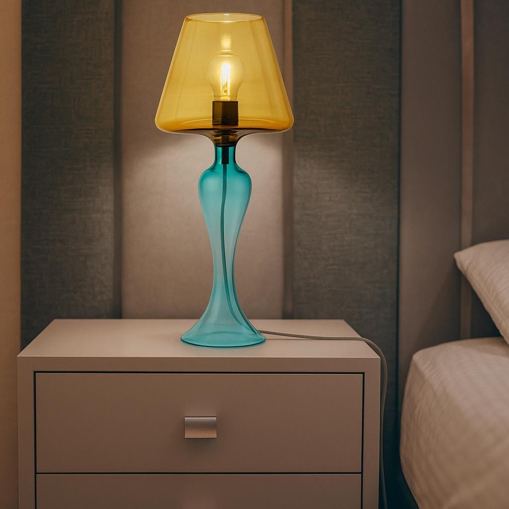 Elegant Handblown Glass Table Lamps – Modern Accent Lighting in 8