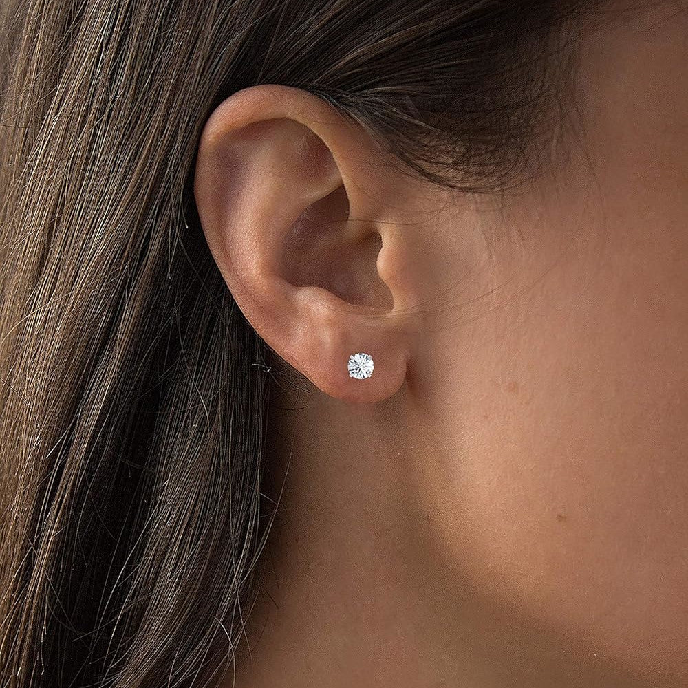 1.50 CTW AGI Certified Lab Grown Diamond Stud Earrings