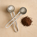 Artisan Stainless Steel Coffee Scoops | Set of 2 | Hammered | Artisan Kitchen