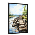 Wall Decor Giclee Poster Art Print - Rustic Stepping Stone Inspiration