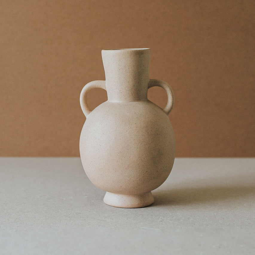 Handcrafted Ceramic Vase | Fire-Kissed Earth Tones | Artisan Made