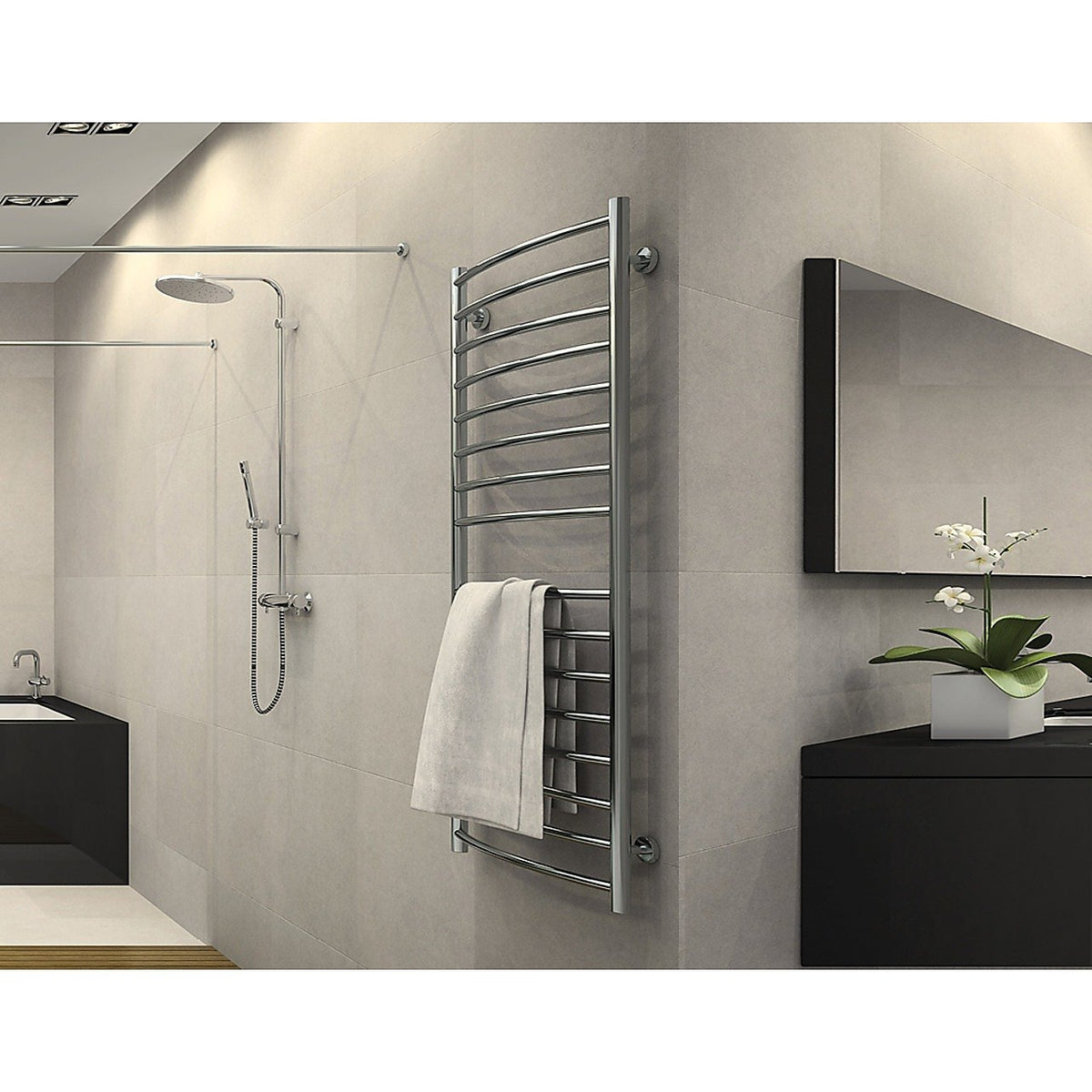 DELLA FRANCESCA Electric Heated Towel Rack | 200W | Stainless Steel