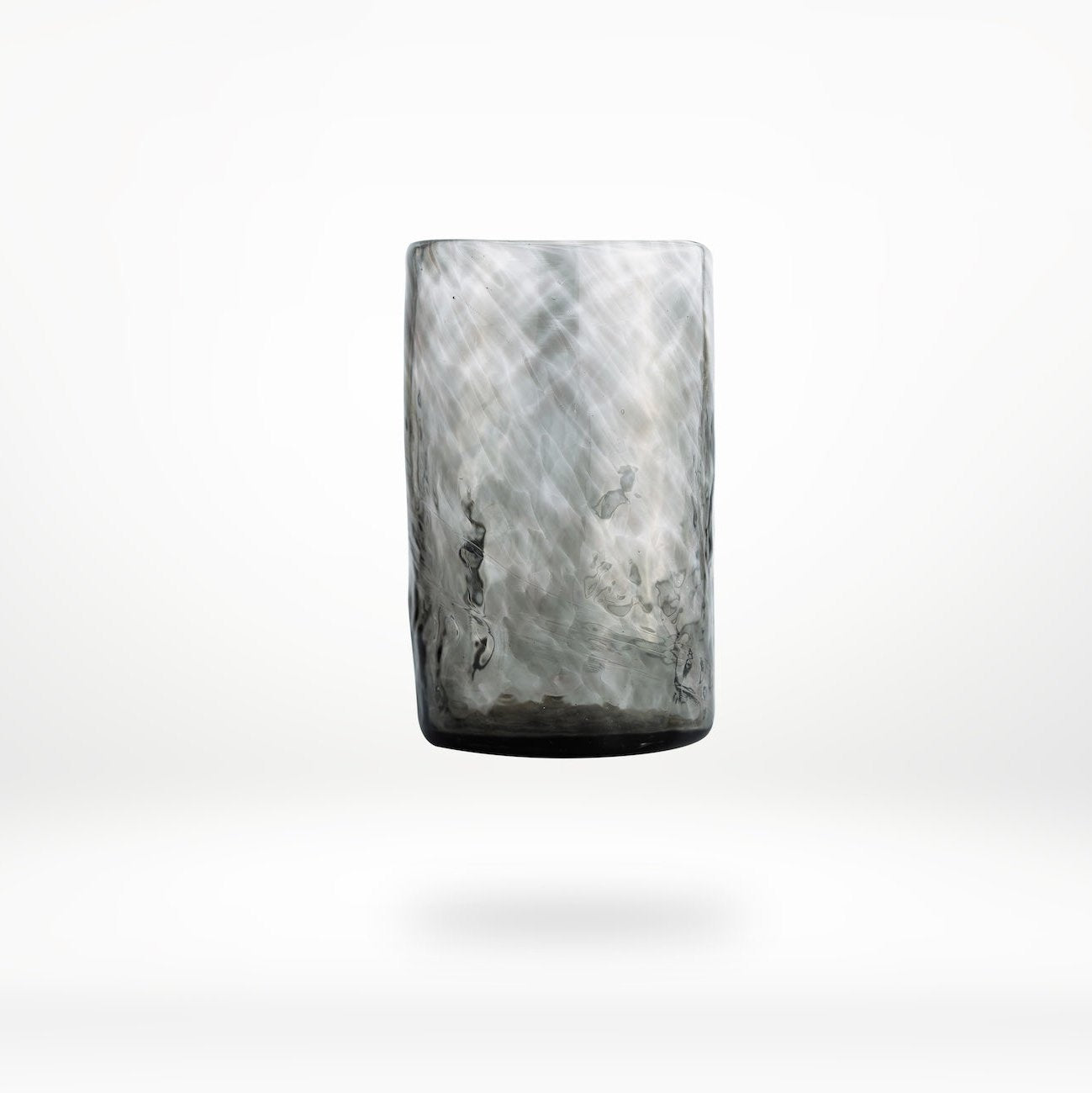 Large Tumbler | Set of 6 | Hand-Blown Recycled Glass | Oaxaca Mexico | 12 oz | Smoke | Clear | Amber | Powered by People