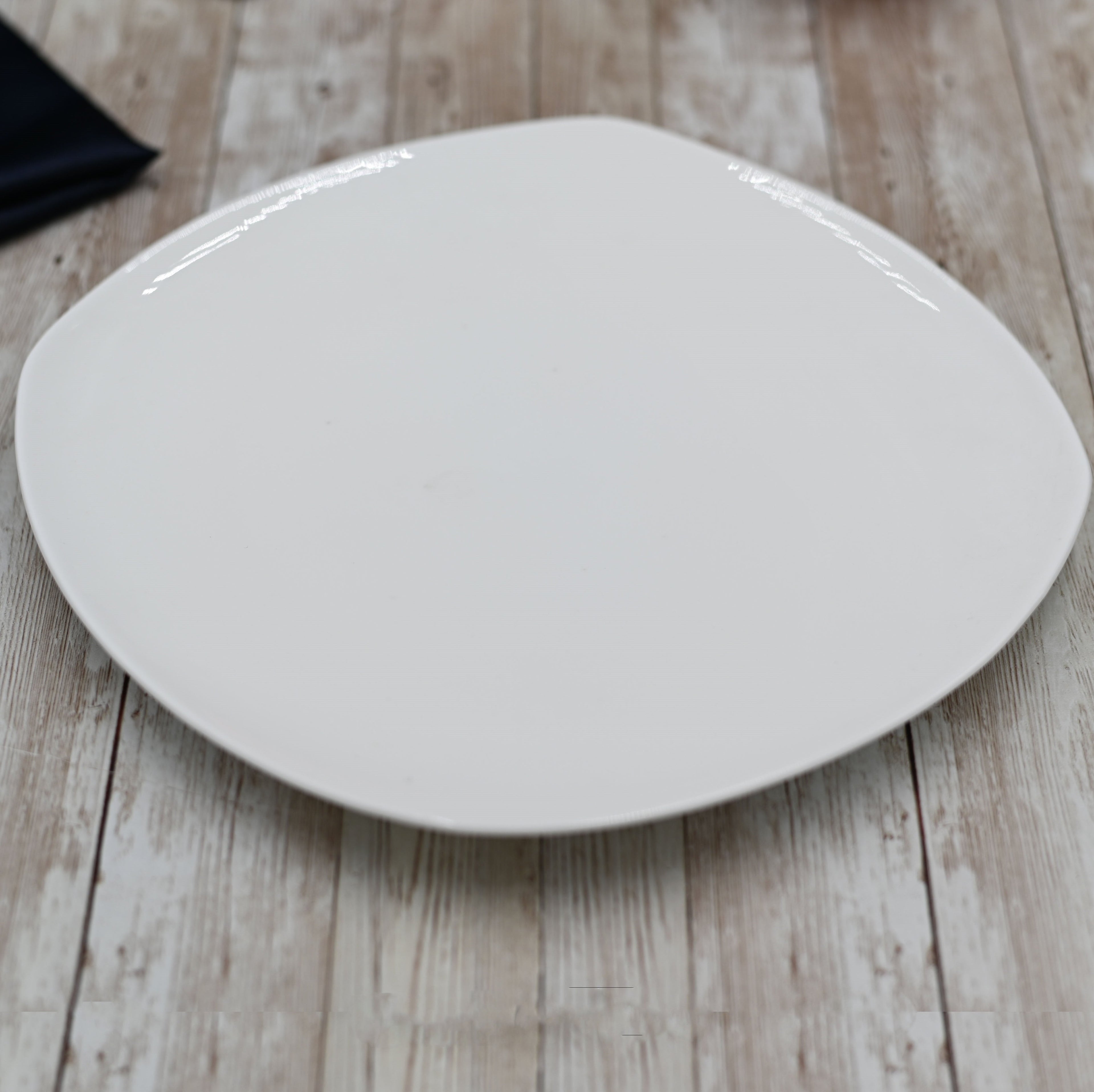 White Fine Porcelain Square Serving Platter | 11.5" x 11.5" | Made in England | Wilmax