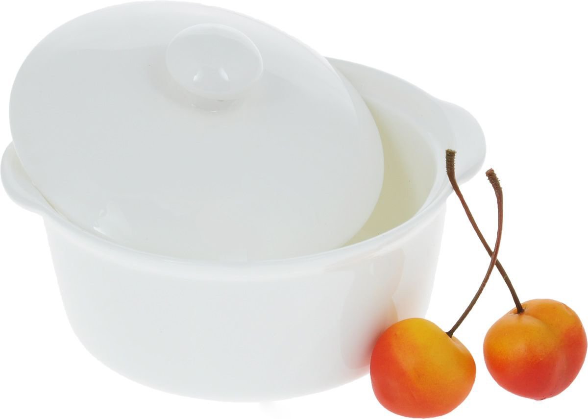 White Soup Cup With Lid | 4.5" | 9 Fl Oz | Fine Porcelain | Made in England | Wilmax