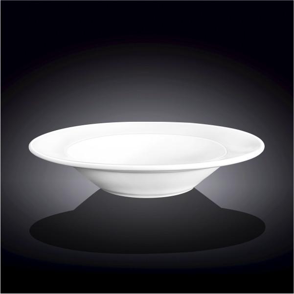 White Fine Porcelain Deep Plate | 9" | 14 Oz | Rolled Rim | Made in England | Sold Individually | Wilmax