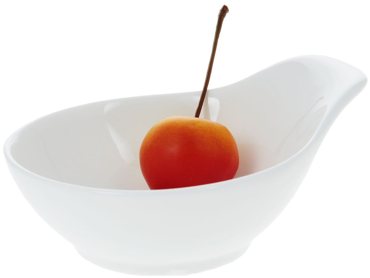 White Fine Porcelain Sauce Bowl | 4" | 3 Fl Oz | Rolled Rim | Made in England | Sold Individually | Wilmax