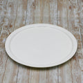 White Personal Pizza Plate 14" | Fine Porcelain | Oven Safe to 572°F | Chip-Resistant | WILMAX