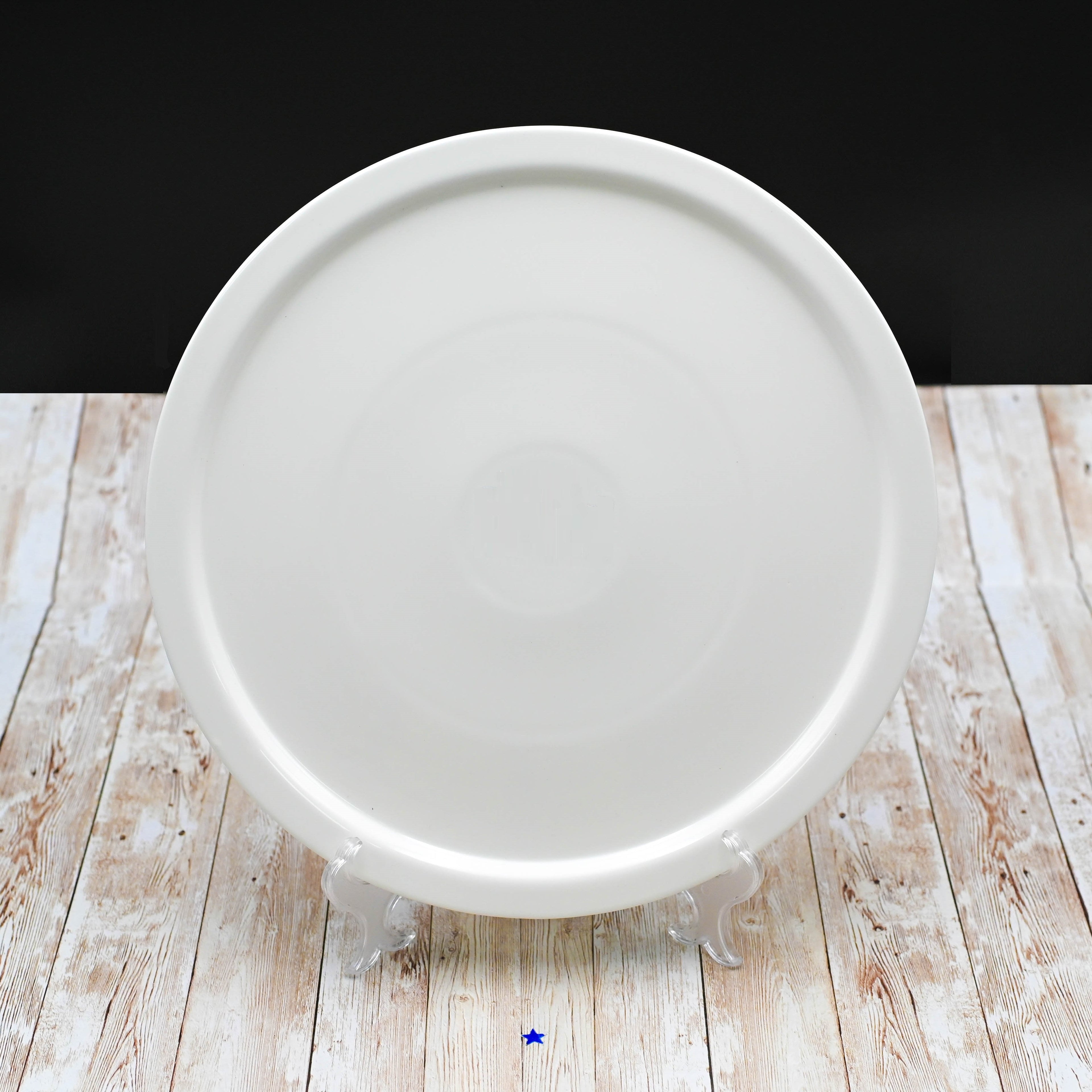 White Personal Pizza Plate 14" | Fine Porcelain | Oven Safe to 572°F | Chip-Resistant | WILMAX