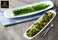 White Fine Porcelain Celery Tray | 11" | Rectangular | Rolled Rim | Oven & Dishwasher Safe | Hand-Glazed | WILMAX