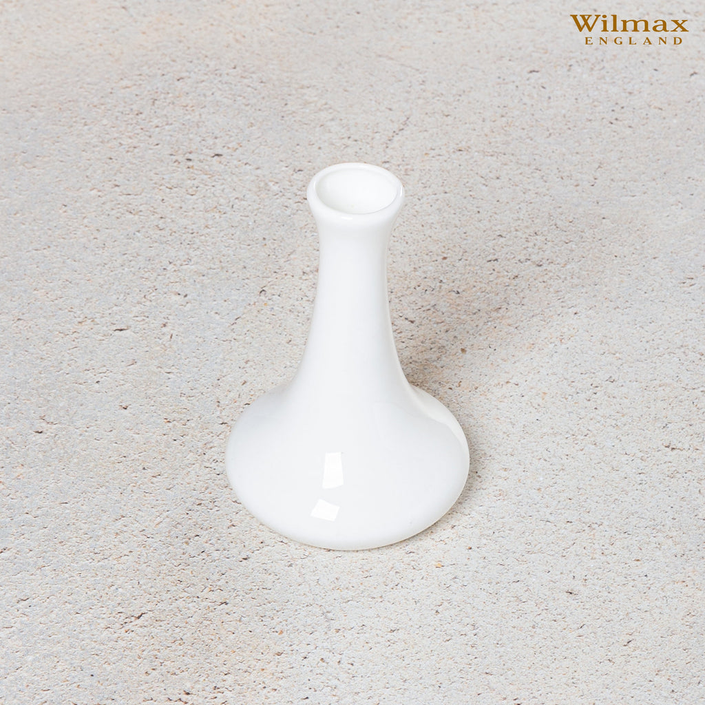White Fine Porcelain Vase | 3.5" x 5.5" | Made in England | Wilmax