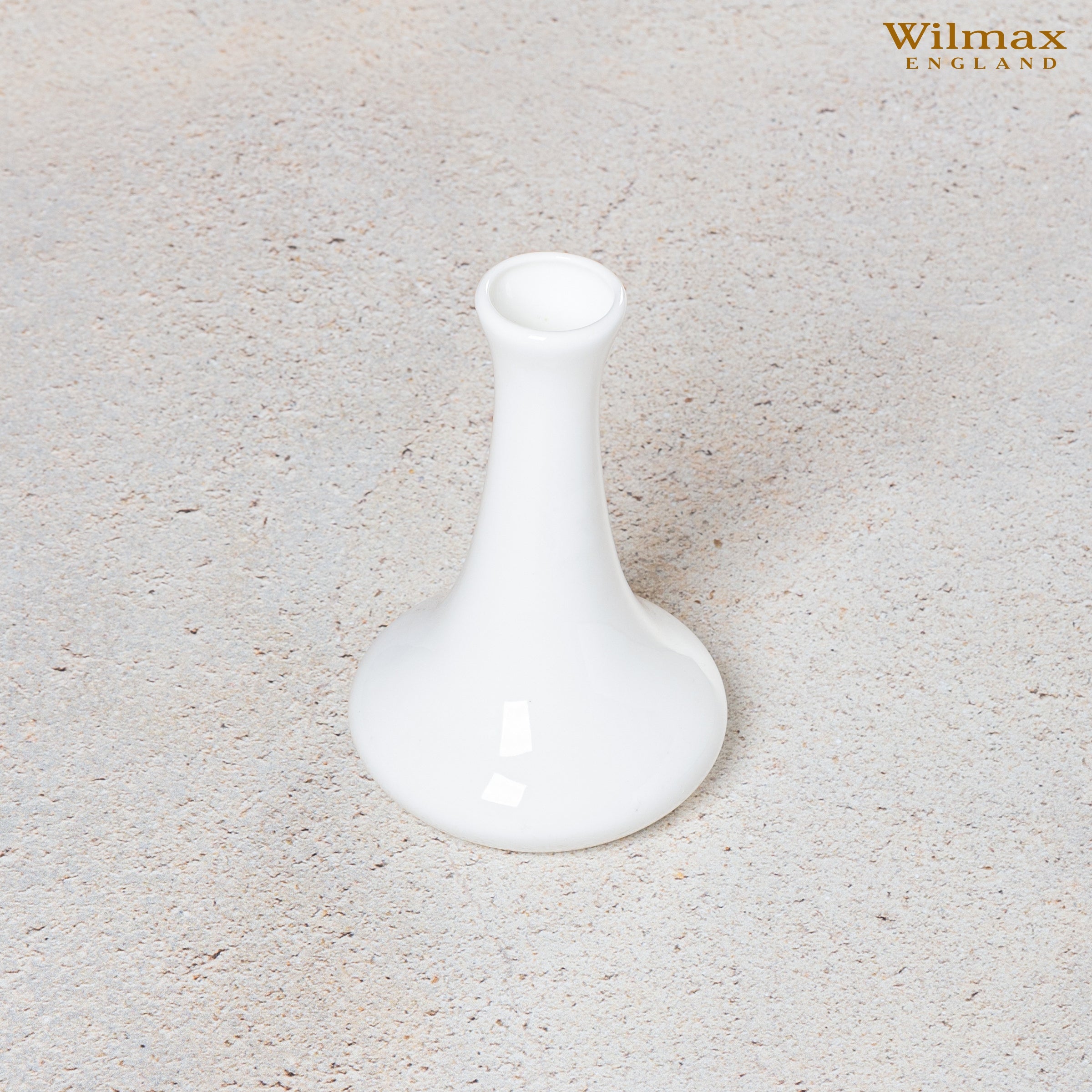 White Fine Porcelain Vase | 3.5" x 5.5" | Made in England | Wilmax