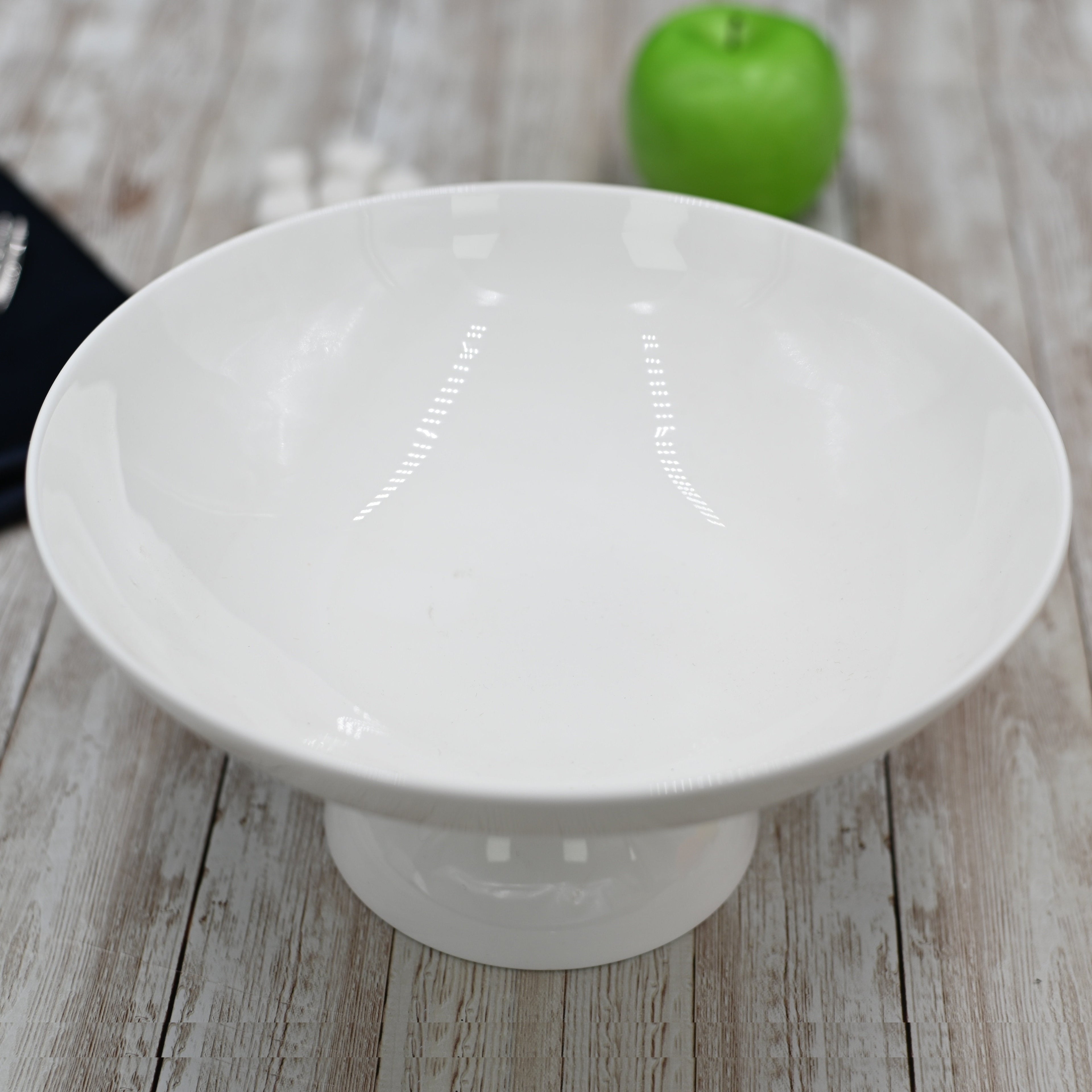English Fine Porcelain Fruit Vase | 9.5" Decorative Centerpiece Bowl | Wilmax England