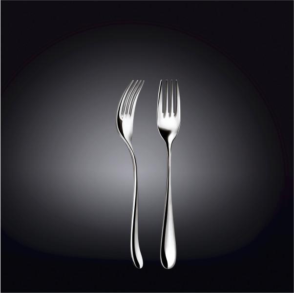Wilmax High-Polish Stainless Steel Dessert Fork | 7.5" | Made in England