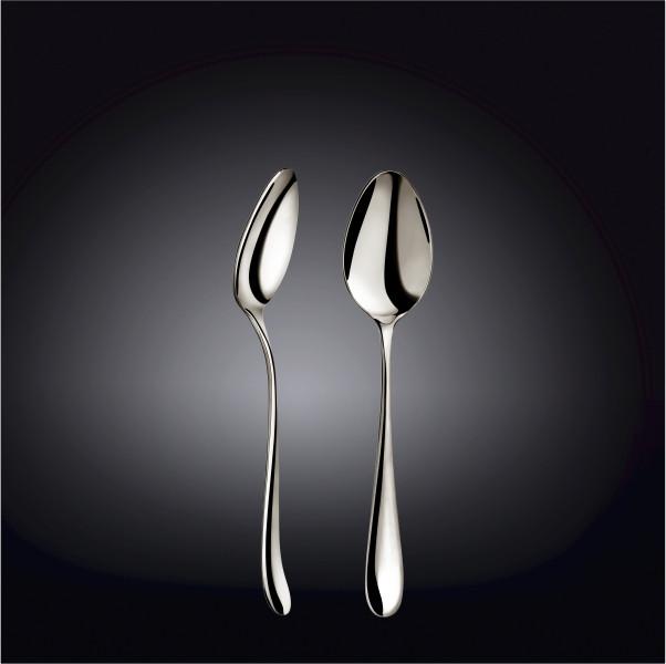 Dessert Spoons | Set of 12 | High-Polish Stainless Steel | 7.5" | Dishwasher Safe | WILMAX