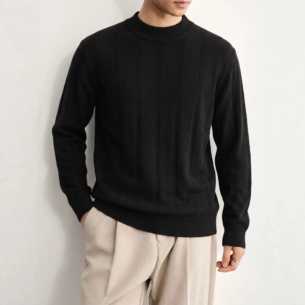 Half high neck slim fit sweater
