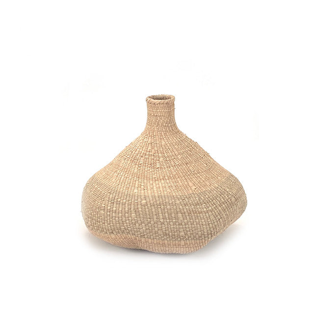 Garlic Tonga Sculptural Basket | Handwoven Ilala Palm | Ndebele Tribe | Zimbabwe | Mbare | 5 Sizes