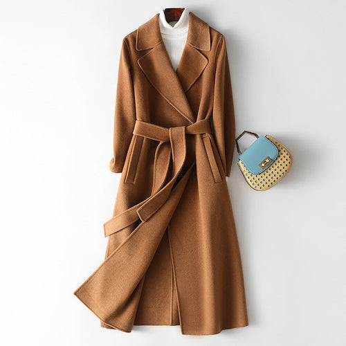 Women's Korean Wool Coat – Slim-Fit Autumn & Winter Outerwear