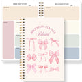 Christian Bible Study Journal Notebook with SOAP Method, Floral Spiral