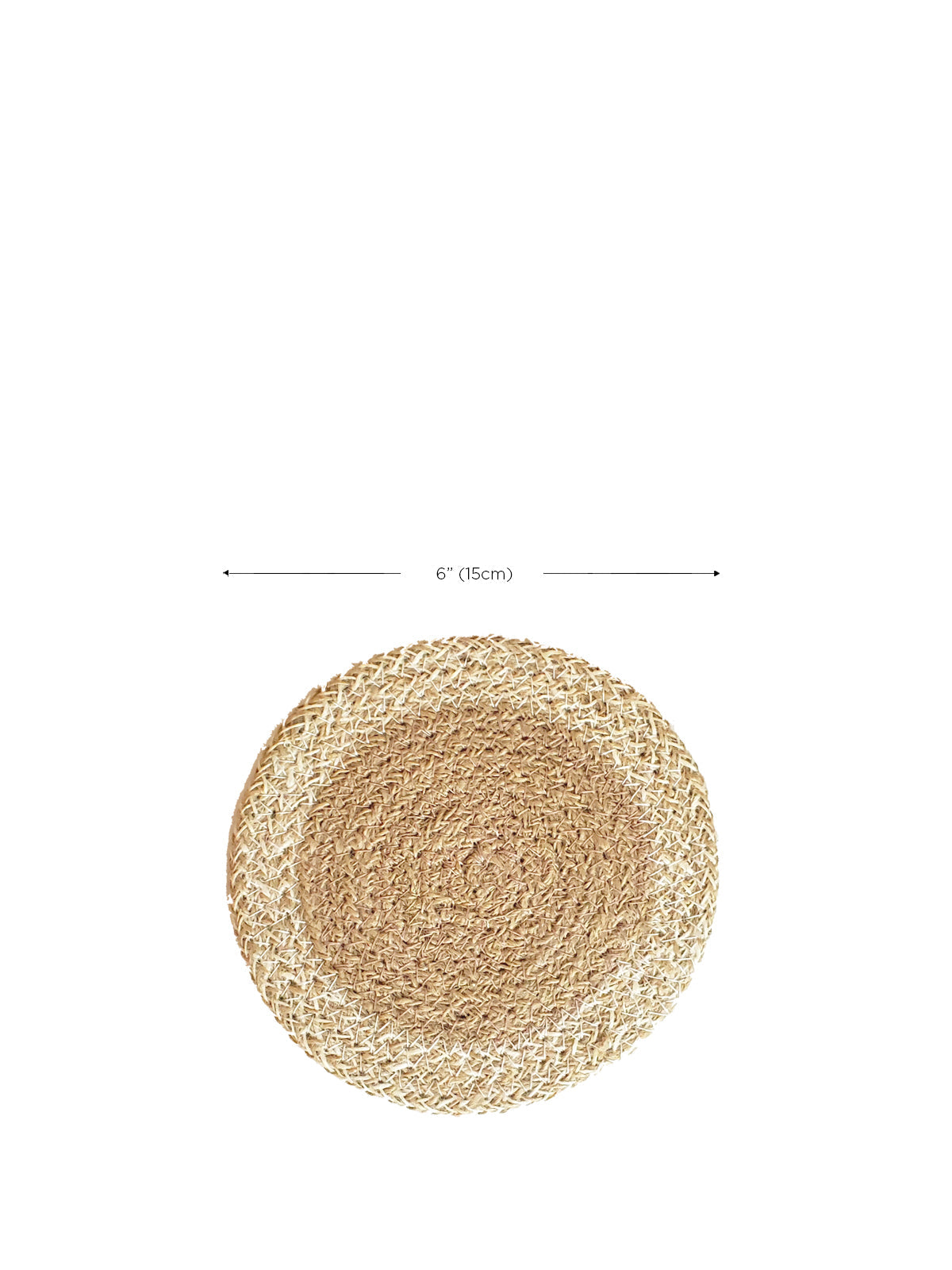 Agora Coaster & Trivet | Set of 4 | 100% Handmade Jute | 6" Round | Fair Trade | Bangladesh | KORISSA