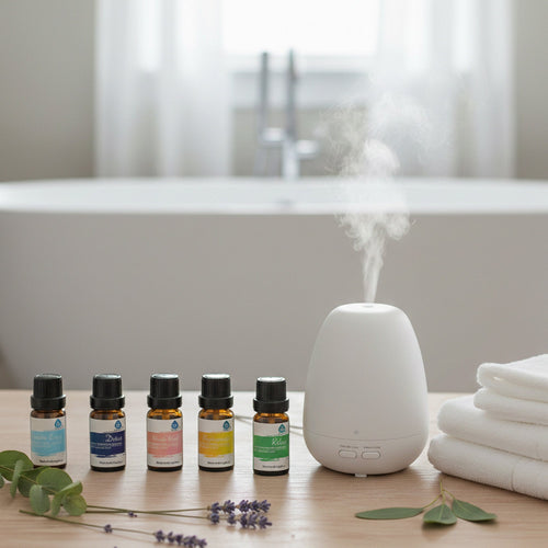 8-Pack Pure Essential Oil Blends | Deep Muscle Relief, Relax, Detox, Good Night, Breath Easy, Harmonize, Rejuvenate & Stress Free | PURSONIC