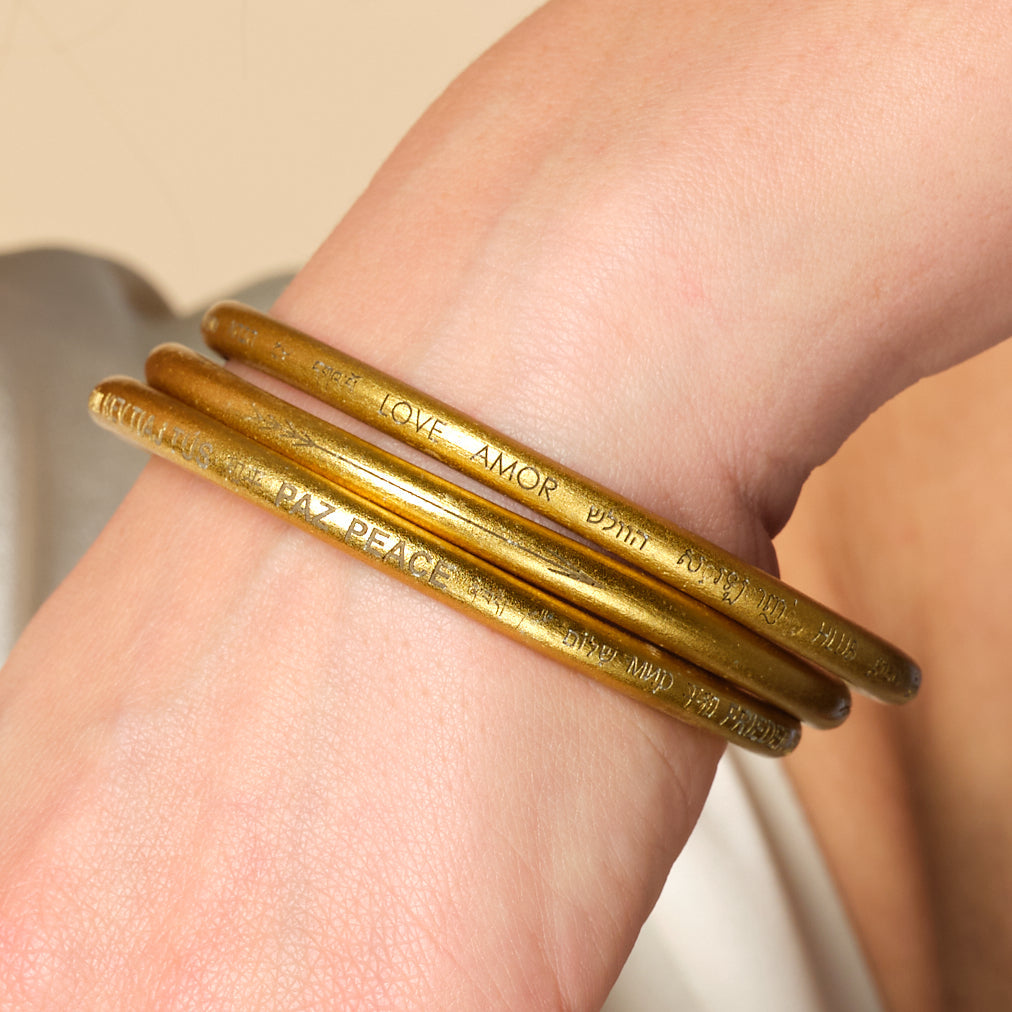 Love All Around Bangle | 22 Languages | Laotian Artisan Made | Modern Heirloom | ARTICLE22