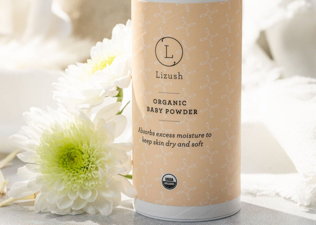 Prized Organic Baby Powder | Talc-Free | Arrowroot, Kaolin Clay & Sunflower Vitamin E | USDA Certified Organic | Made in USA