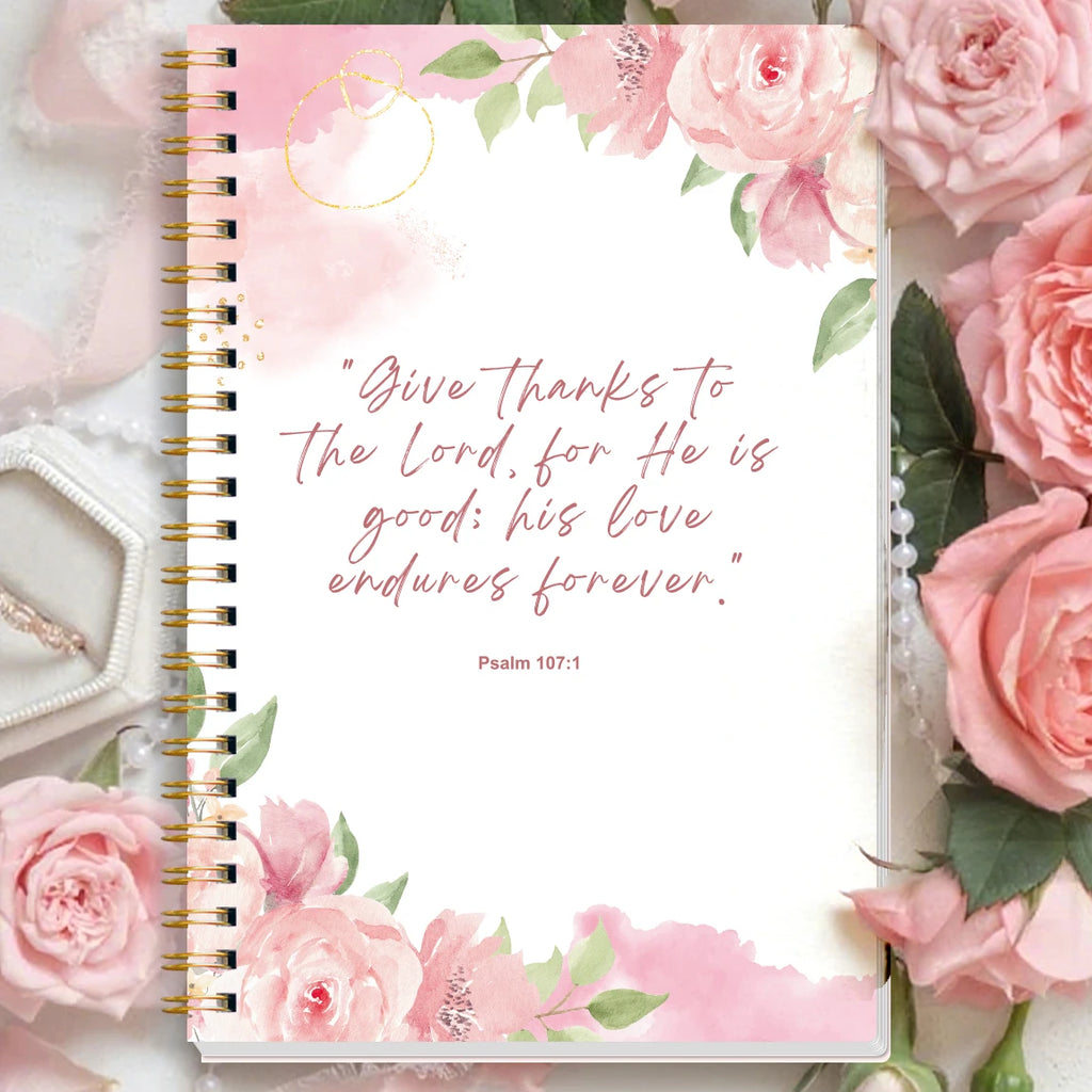 Bible Study Journal A5 Spiral Notebook Christian Devotional Planner