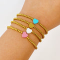 So Very Loved Heart Bracelet | Enamel Heart | 18K Gold Plated | Lead & Nickel Free | 4 Colors | Ellison+Young