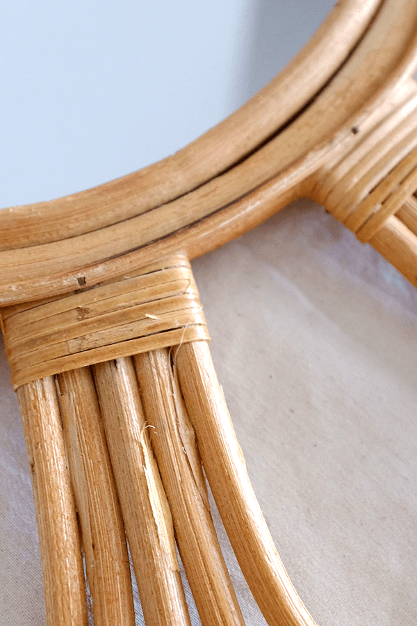 Christian Floyd Ratten Sunburst Natural Rattan Mirror | Handcrafted | Artisan Wall Decor ...