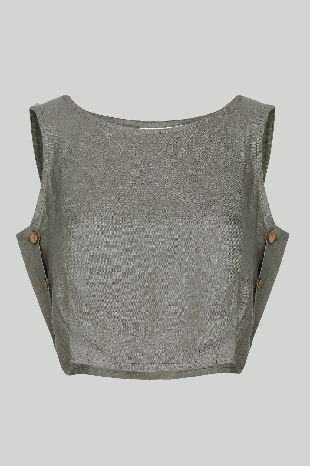 Boxy Layering Top in Dark Green