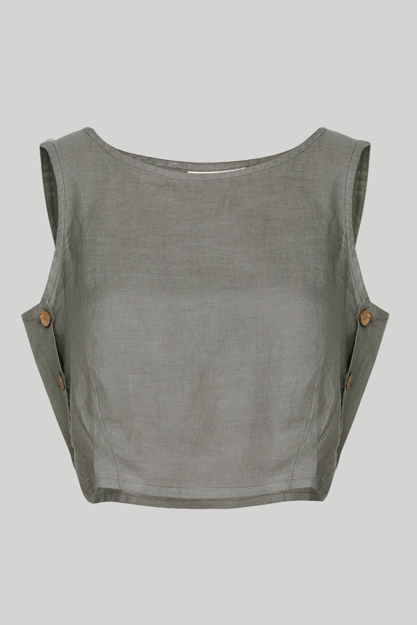 Boxy Layering Top in Dark Green