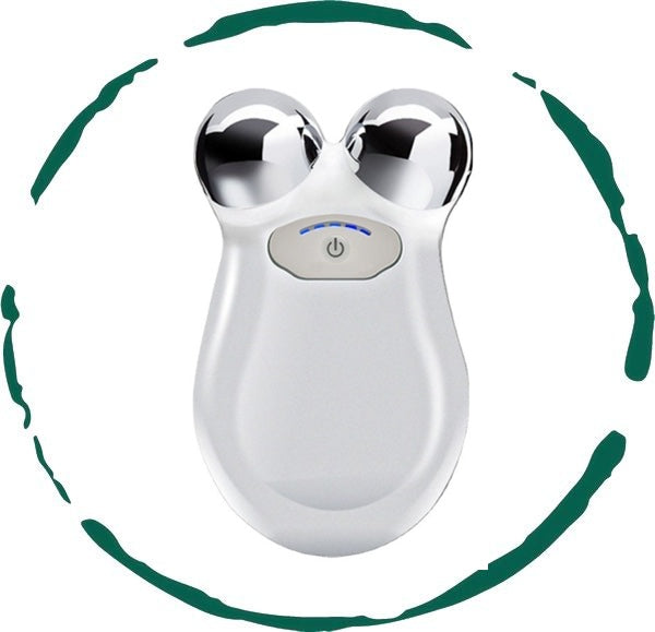Microcurrent Facial Toning Massager | Lifts, Contours & Firms | Reduces Fine Lines, Puffiness & Wrinkles | Ion Function | Face, Neck & Body | BeNat