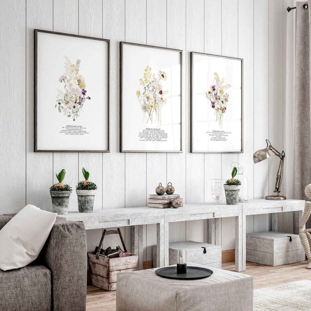 Christian posters | set of 3 Home decoration wall art prints